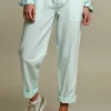 New River Woods Mint broek met ceintuur -