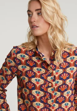 New River Woods Multi fantasie blouse lange mouwen -
