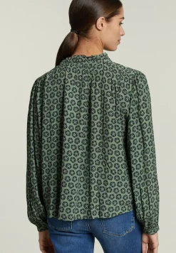 Discount River Woods Multi fantasie blouse pofmouwen -
