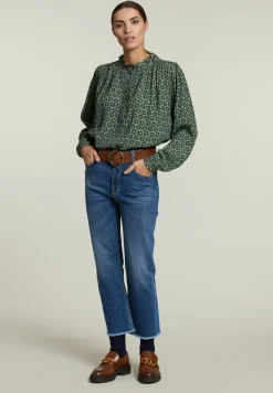 Discount River Woods Multi fantasie blouse pofmouwen -