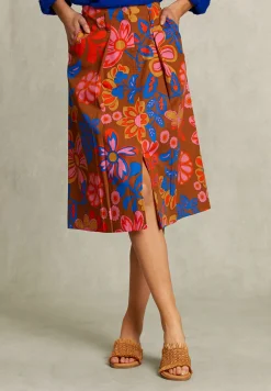 Best River Woods Multi gebloemde midirok -