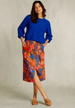 Best River Woods Multi gebloemde midirok -