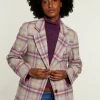 Outlet River Woods Multi geruite aansluitende blazer -