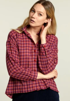 Hot River Woods Multi geruite blouse -
