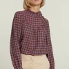 Discount River Woods Multi geruite blouse fantasie hals -