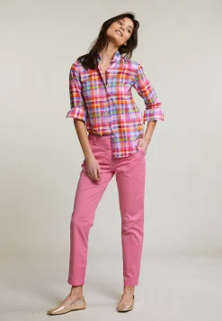 New River Woods Multi geruite blouse lange mouwen -