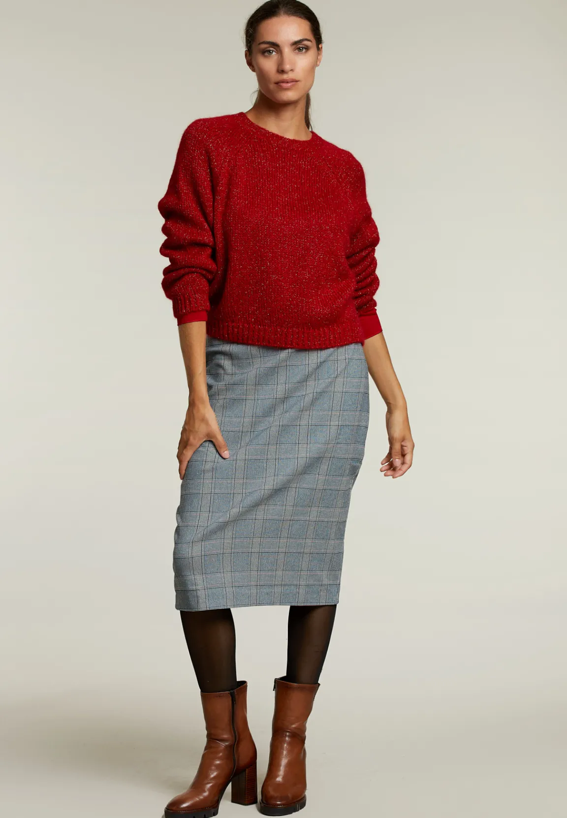 Discount River Woods Multi geruite midirok -