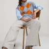 Best River Woods Multi gestipte wijde broek -