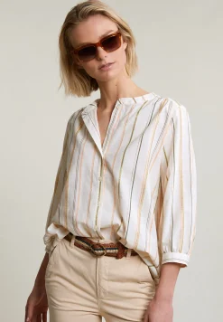 Outlet River Woods Multi gestreepte blouse 3/4 mouwen -