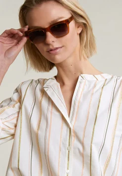 Outlet River Woods Multi gestreepte blouse 3/4 mouwen -