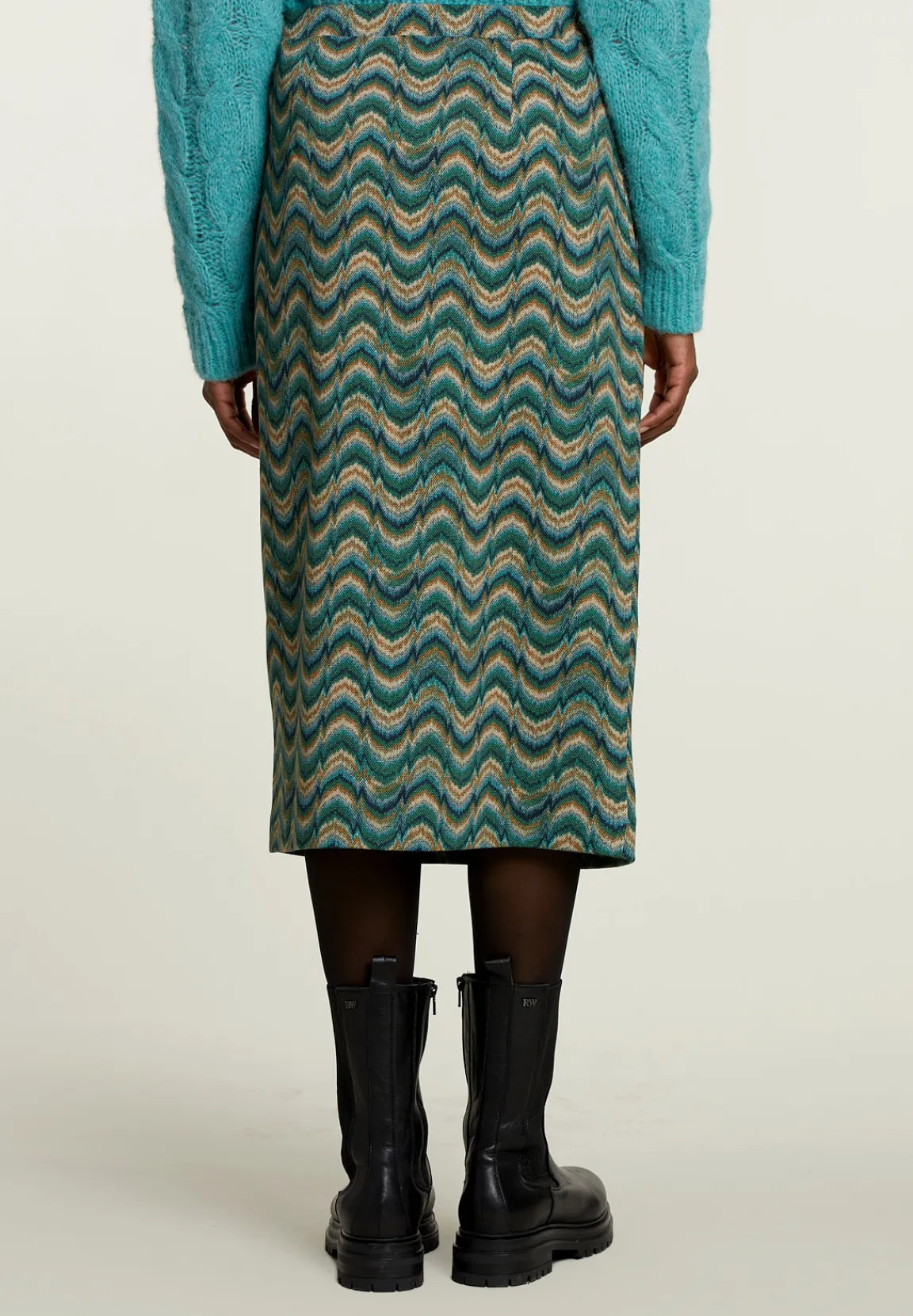New River Woods Multi jacquard midirok -