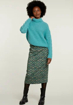 New River Woods Multi jacquard midirok -