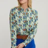 Hot River Woods Multi klassieke gebloemde blouse -