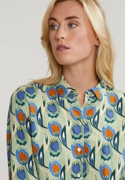 Hot River Woods Multi klassieke gebloemde blouse -