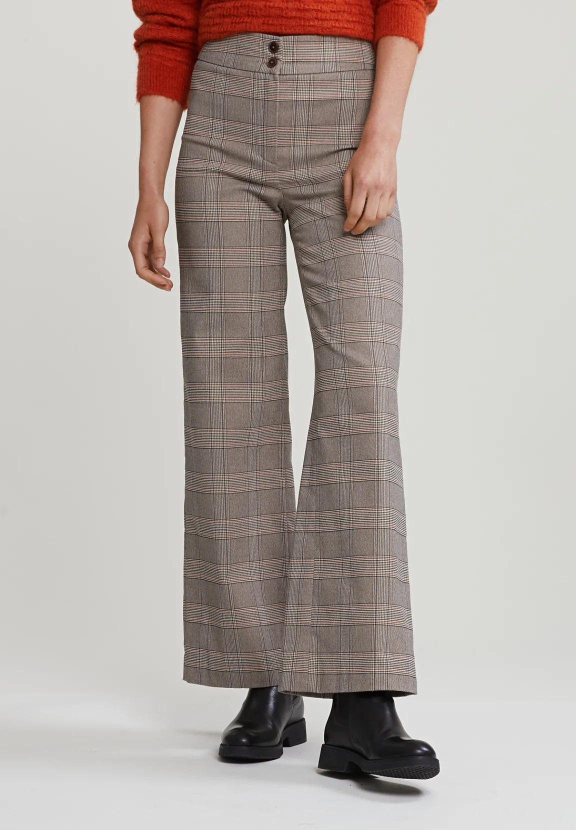 New River Woods Multi klassieke geruite broek -