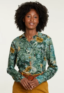 Fashion River Woods Multi viscose blouse met knopen -