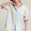 Outlet River Woods Multi wijde geknoopte gestreepte blouse -