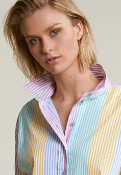 Outlet River Woods Multi wijde geknoopte gestreepte blouse -