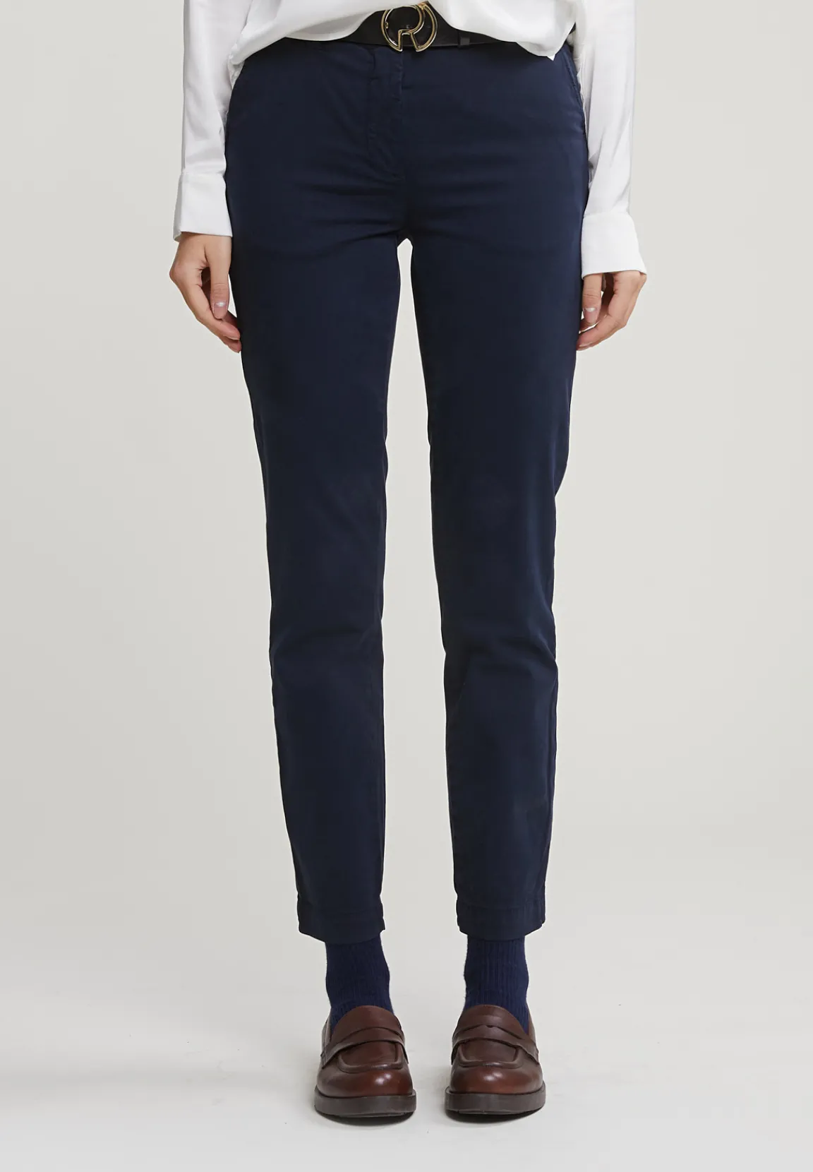 Clearance River Woods Navy basic chinobroek -
