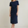 Outlet River Woods Navy jerseyjurk korte mouwen -