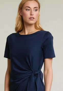 Outlet River Woods Navy jerseyjurk korte mouwen -