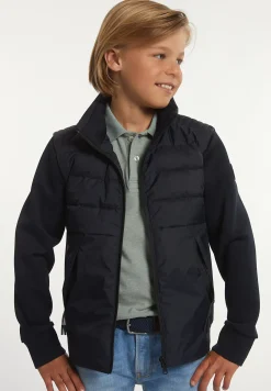 New River Woods Neopreen gewatteerde jas met kap navy -