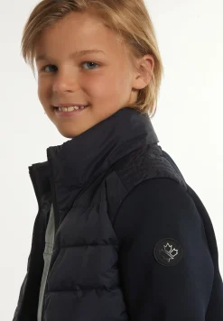 New River Woods Neopreen gewatteerde jas met kap navy -
