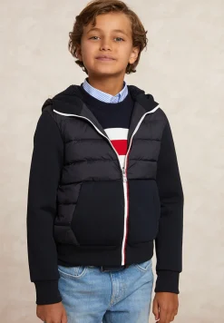 Clearance River Woods Neopreen gewatteerde jas met kap admiral blue -