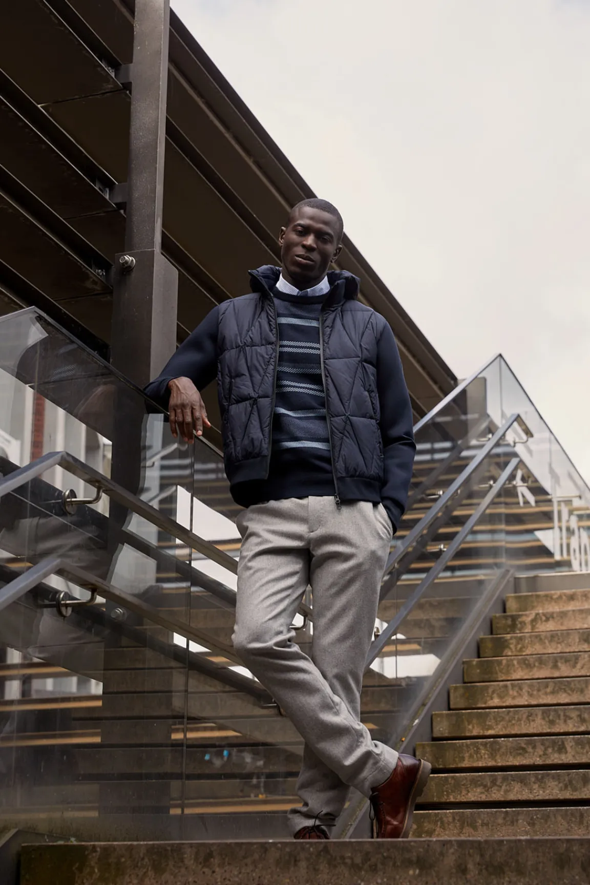 Online River Woods Neopreen gewatteerde jas met kap admiral -