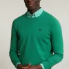 Online River Woods Normal fit basic katoenen trui ronde hals bean mix -