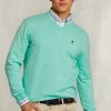 Clearance River Woods Normal fit basic katoenen V-hals trui gimlet mix -