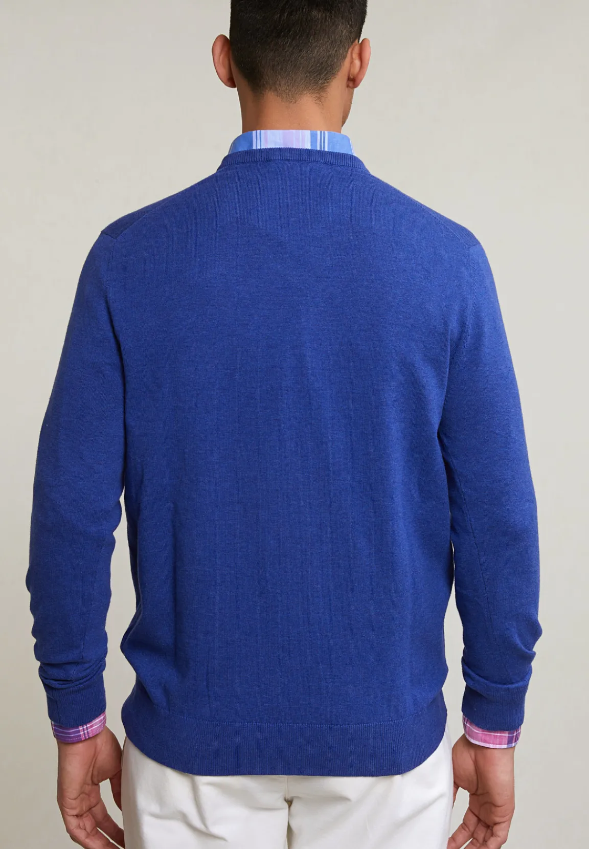 Online River Woods Normal fit basic katoenen V-hals trui lt lake mix -