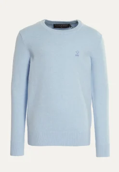 Fashion River Woods Normal fit basic trui ronde hals baby mix -