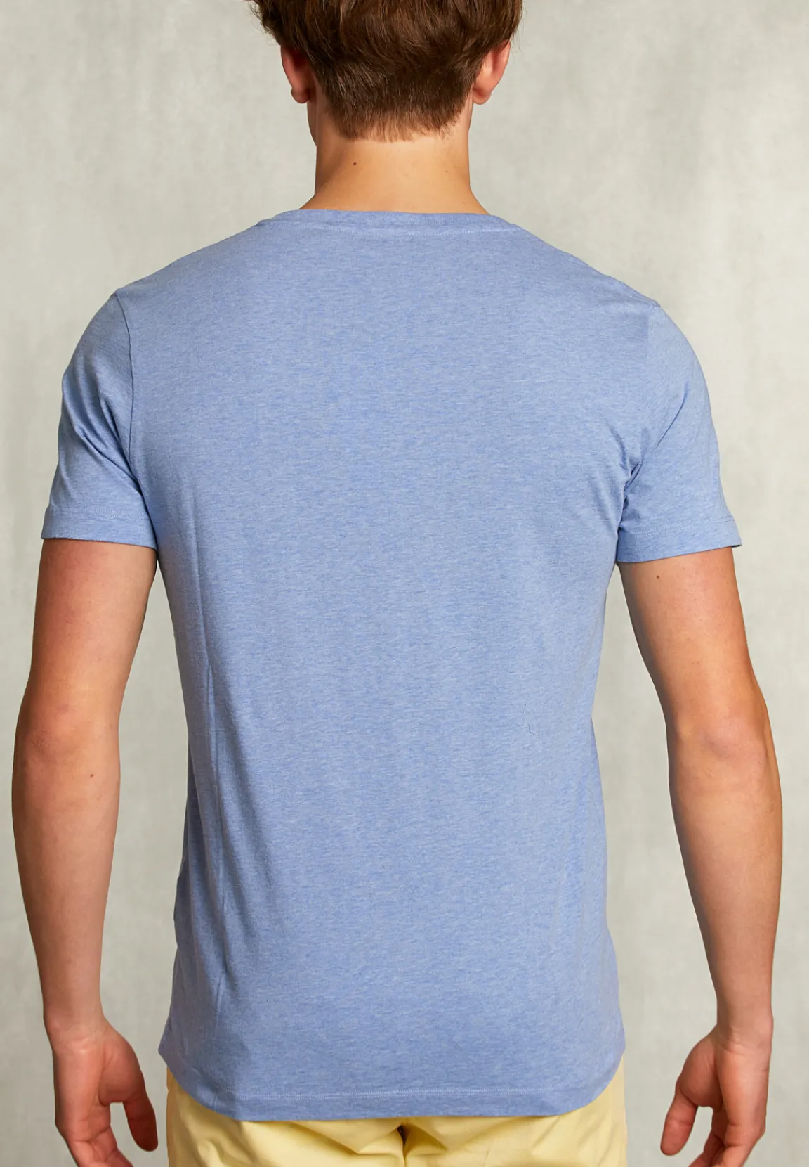 Best River Woods Normal fit basic T-shirt blue gin mix -