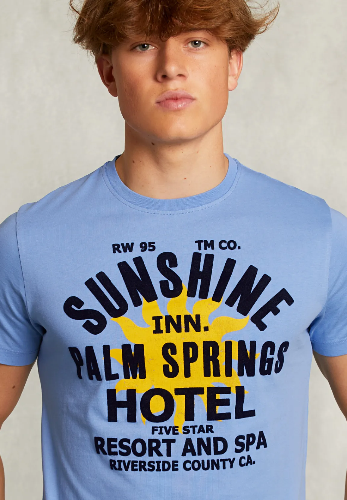 Best River Woods Normal fit basic T-shirt blauw -