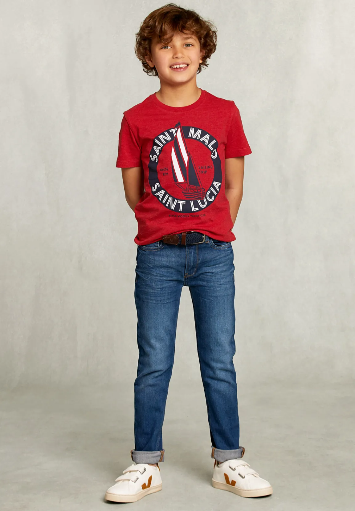 Clearance River Woods Normal fit basic T-shirt bloody mary mix -