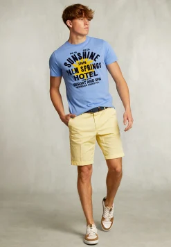 Best River Woods Normal fit basic T-shirt blauw -