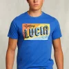 Online River Woods Normal fit basic T-shirt carribean blauw -