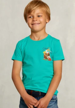 Online River Woods Normal fit basic T-shirt citrus groen -