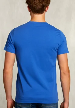 Online River Woods Normal fit basic T-shirt carribean blauw -
