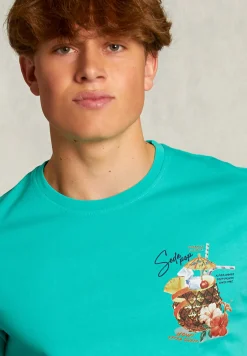 Sale River Woods Normal fit basic T-shirt citrus mix -