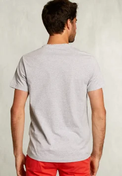 Clearance River Woods Normal fit basic T-shirt dark oyster mix -
