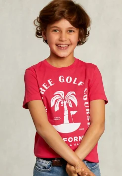 Outlet River Woods Normal fit basic T-shirt flirt -