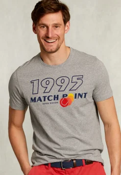 Sale River Woods Normal fit basic T-shirt grey mix -