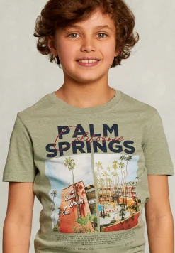 Fashion River Woods Normal fit basic T-shirt herb -