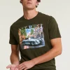 Sale River Woods Normal fit basic T-shirt korte mouwen forest mix -