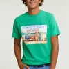 Best River Woods Normal fit basic T-shirt korte mouwen apple -