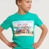 Sale River Woods Normal fit basic T-shirt korte mouwen jungle -