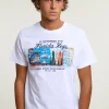 Outlet River Woods Normal fit basic T-shirt korte mouwen white -