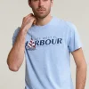 Fashion River Woods Normal fit basic T-shirt korte mouwen sky mix -